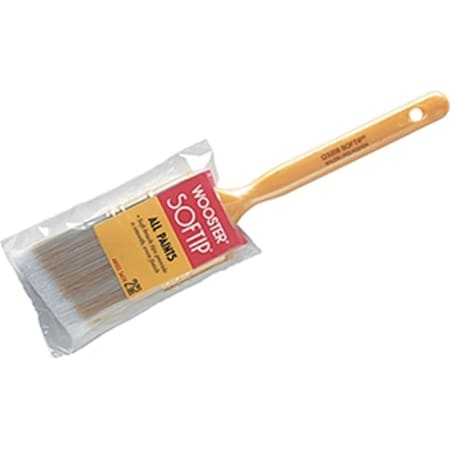 Wooster Q3208 2.5 in. Softip Nylon Poly Angle Sash Paint Brush 71497127587
